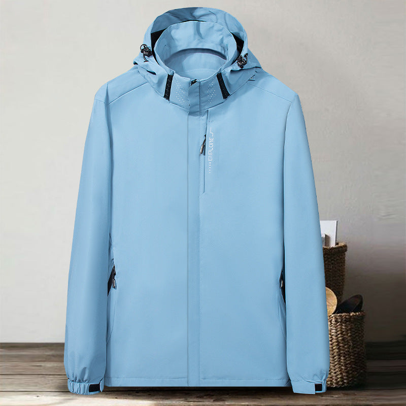 Men's Thin Shell Jacket Waterproof Windbreaker Jacket