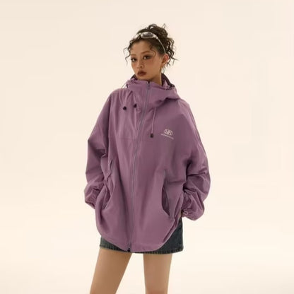 Outdoor Jacket Coat Women's Sports Mountain Climbing Outdoor Mechanical Style Waterproof Fashion Brand Coat