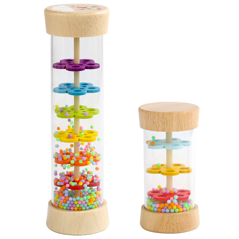 Rain Sounder Sounding Tube Simulated Hourglass Wooden Toy
