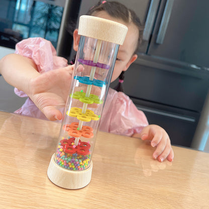 Rain Sounder Sounding Tube Simulated Hourglass Wooden Toy