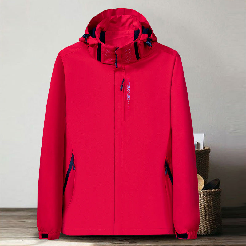 Men's Thin Shell Jacket Waterproof Windbreaker Jacket