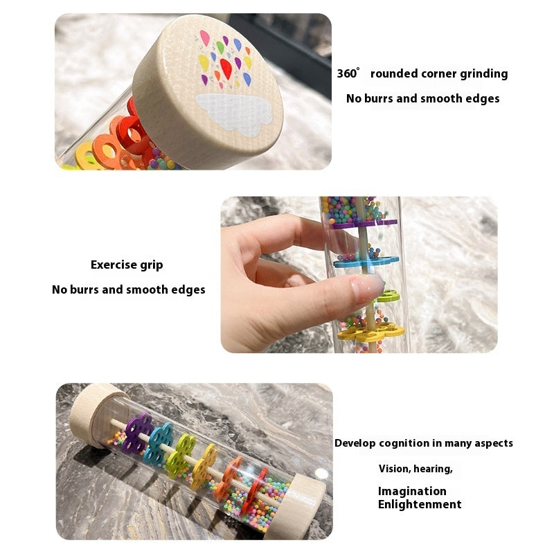 Rain Sounder Sounding Tube Simulated Hourglass Wooden Toy