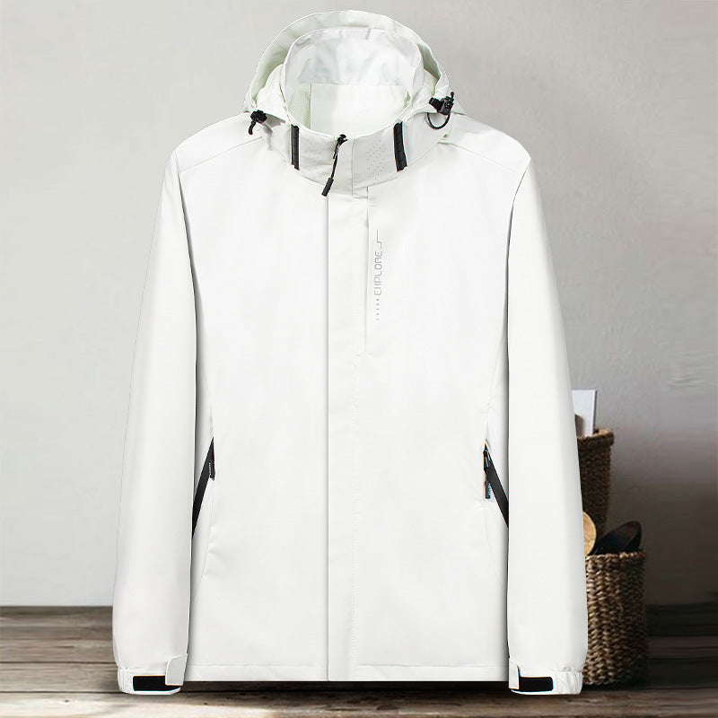 Men's Thin Shell Jacket Waterproof Windbreaker Jacket