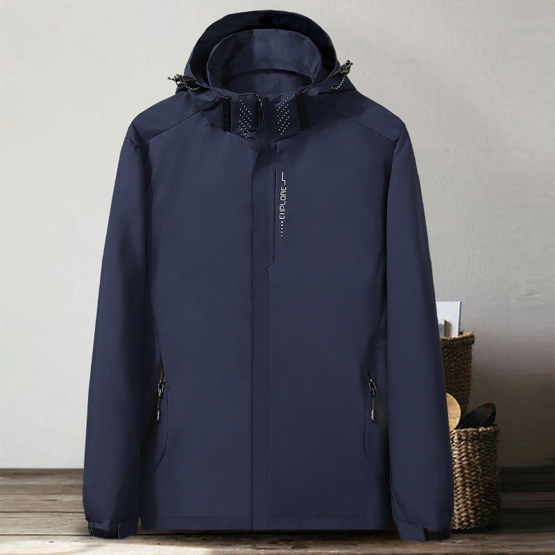 Men's Thin Shell Jacket Waterproof Windbreaker Jacket